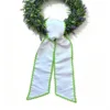 Base blanche bord vert