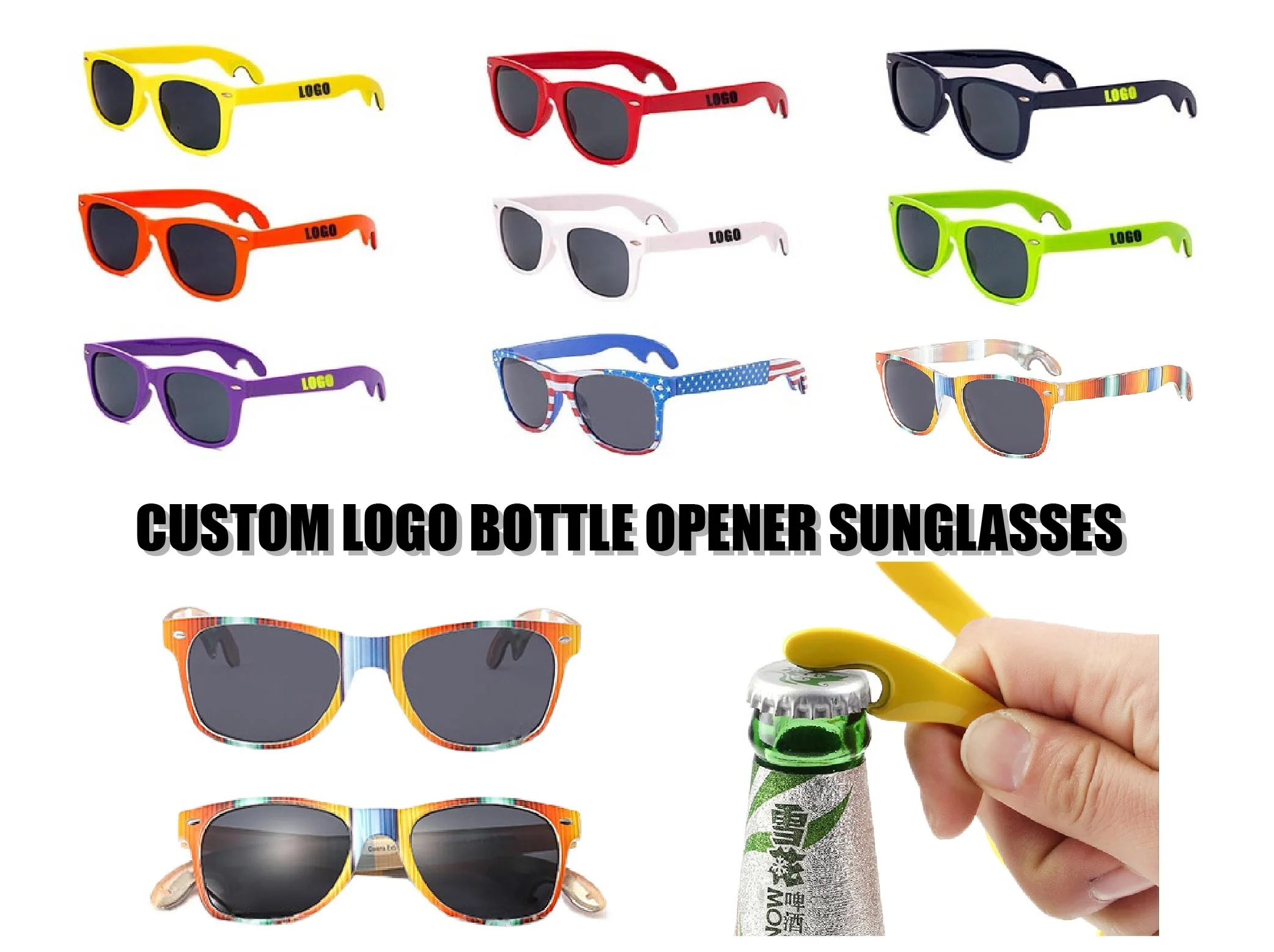 Promotional Sunglasses Custom Logo Branded Luxury Custom Sunglasses