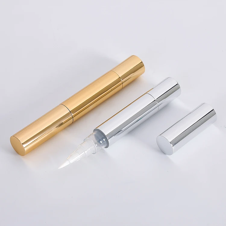 4ml Empty Pen Tube For Cuticle Oil Nail Oil In Shinny Gold And Silver