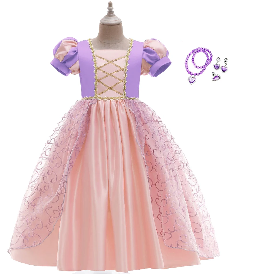 Kids Rapunzel Dress Girl Fantasy Masquerade Costume Kids Dress Up Rapunzel  Costume Girl Birthday Party Christmas Evening Dress| Alibaba.com