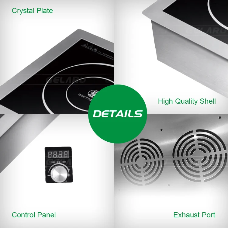 Stainless Steel Embedded Built-in Induction Cooktop Multi-functional Commercial Induction Cooker With Remote Control
