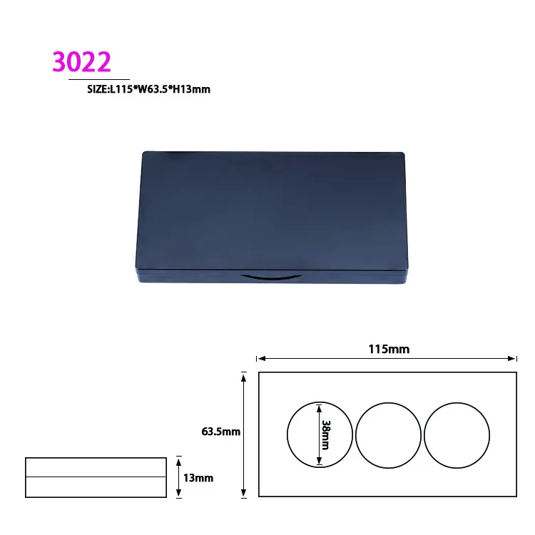 Cosmetic Packaging Empty Plastic Eyeshadow Palette Case Wholesale