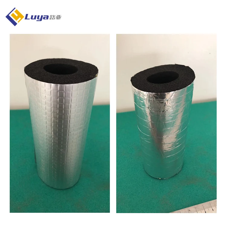 Fireproof NBR Rubber Foam Insulation Noise Reduction Rubber Foam Roll Sheet Board with Aluminium Foil