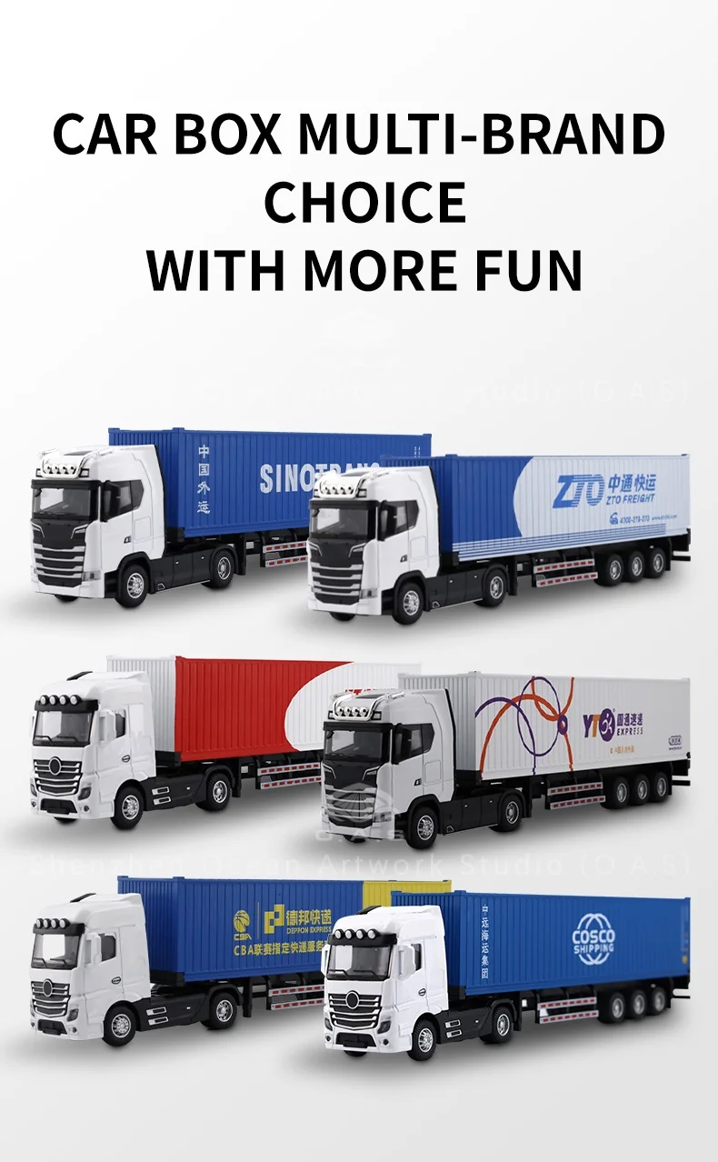 loas container model factory shipping gift customized 150 sx alloy material truck toy scale model-11