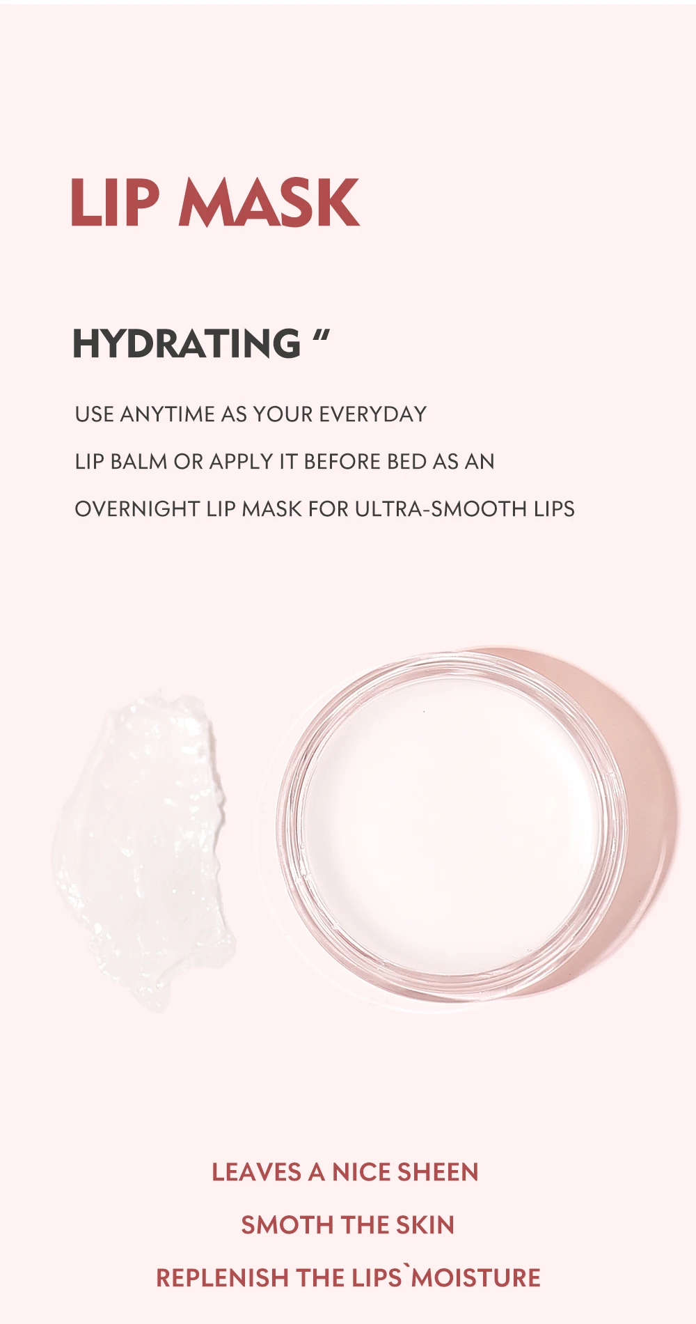 Pudaier Custom Makeup Lip Care Sets 3 Pcs Kit Long Lasting Moisturizing