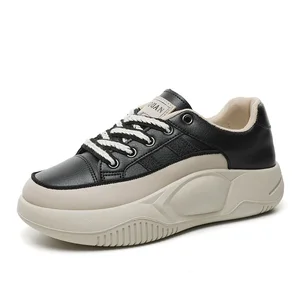 K8632 New Casual Women's Shoes  Summer High Rise Thick Sole Casual Versatile Sports Board Shoes