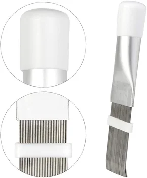 Air Conditioning Fin Cleaning Comb Stainless Steel Fin Straightener Brush Air Conditioner Blade Condenser Radiator Cleaning Tool