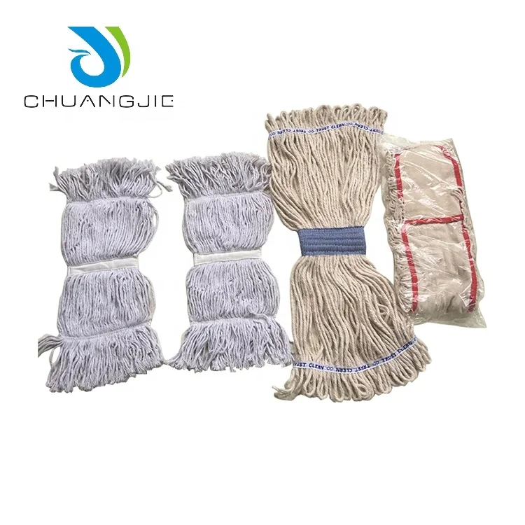 Custom Eco-friendly Evenness Twisted Recycle Cotton Blended Yarn Cleaning Mop Yarn