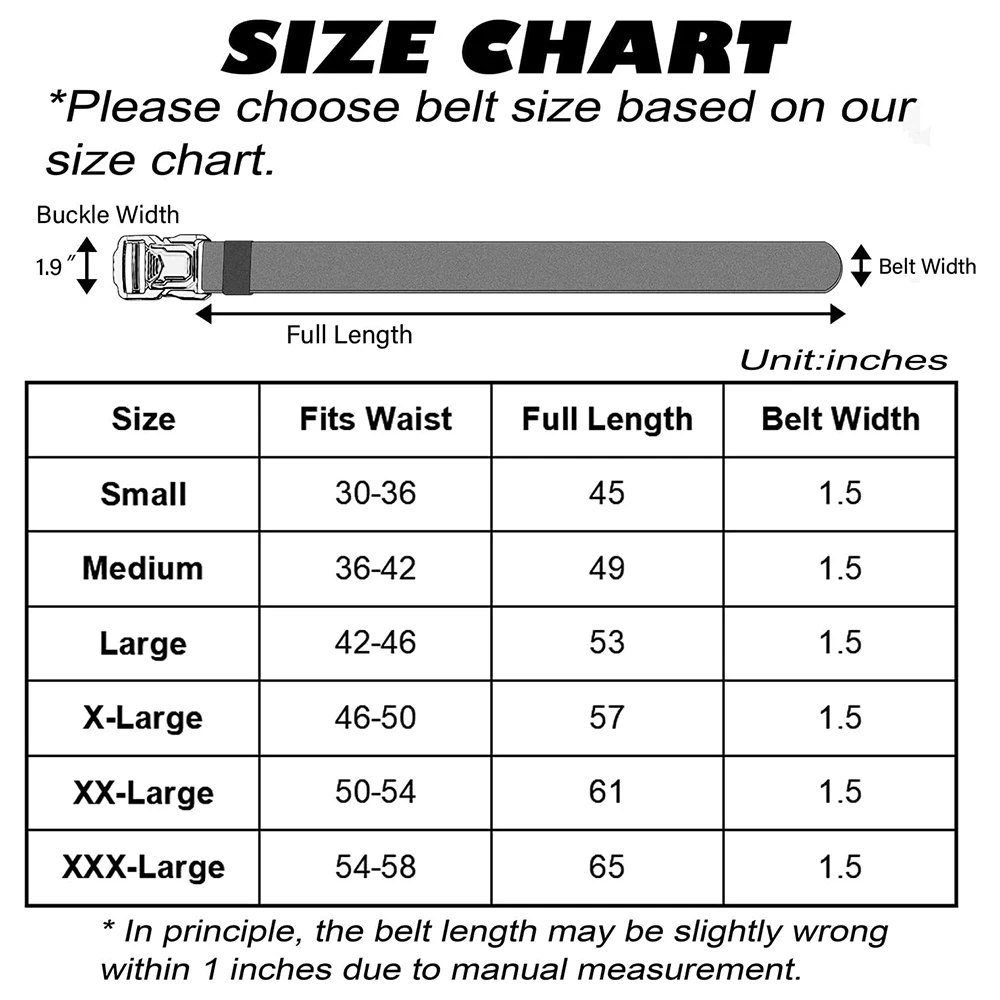 Durable Tactical Belt Rigger Nylon Web Work Belt with Quick Release Heavy Duty Buckle Tactical Belt