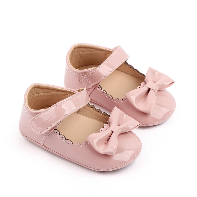 2025 High Quality Soft PU Leather Princess Baby Toddler Girl Shoes Prewalker Girl Shoes manufacture