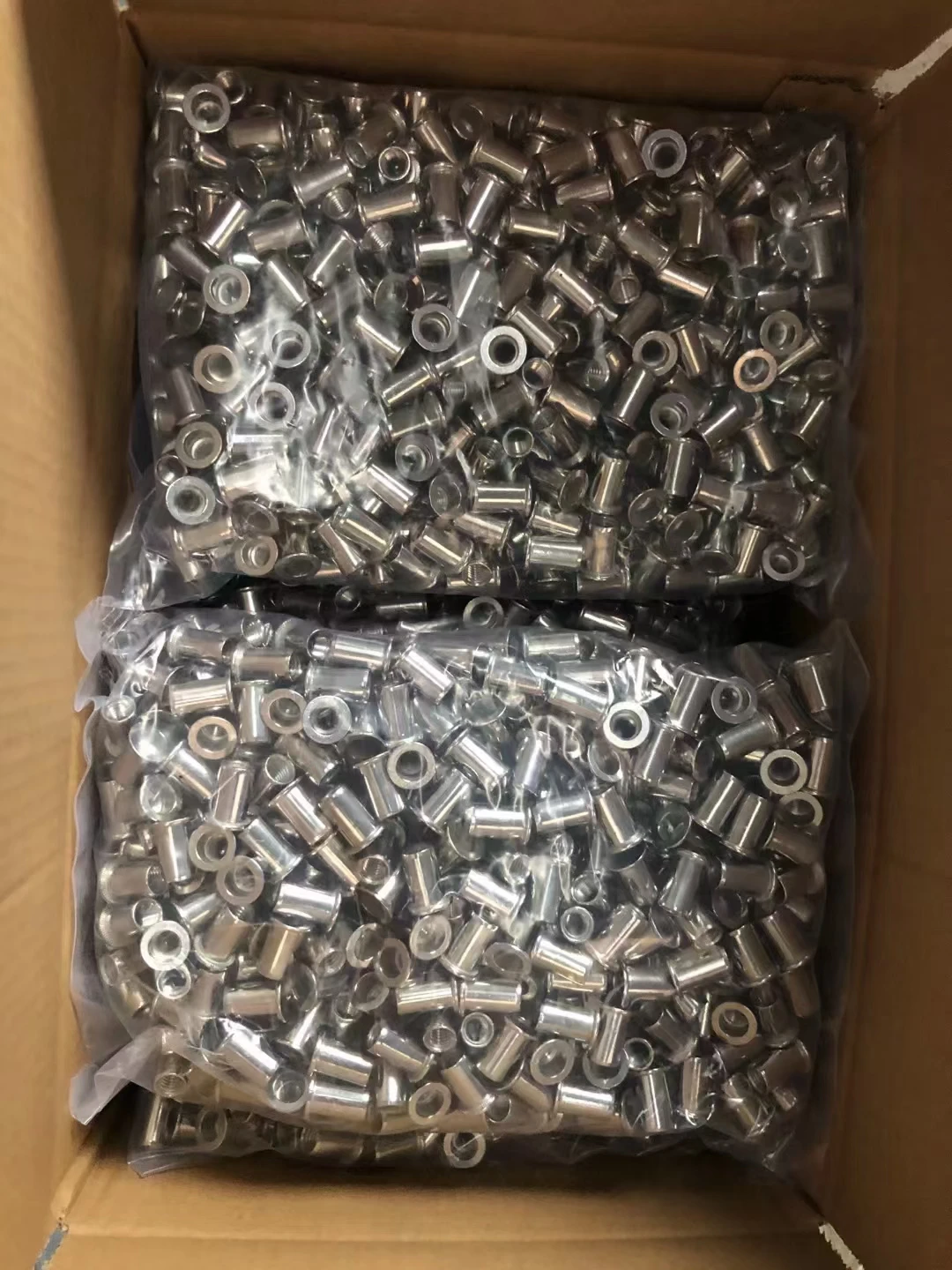 Stainless Steel Rivet Nuts Flat Head Grooved Insert Nut Rivet Nuts With