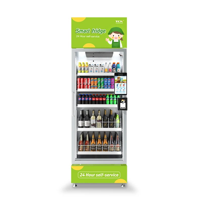 TCN New Style Smart Fridge Vending Machine Refrigerated Mixed Drinks Vending Machine