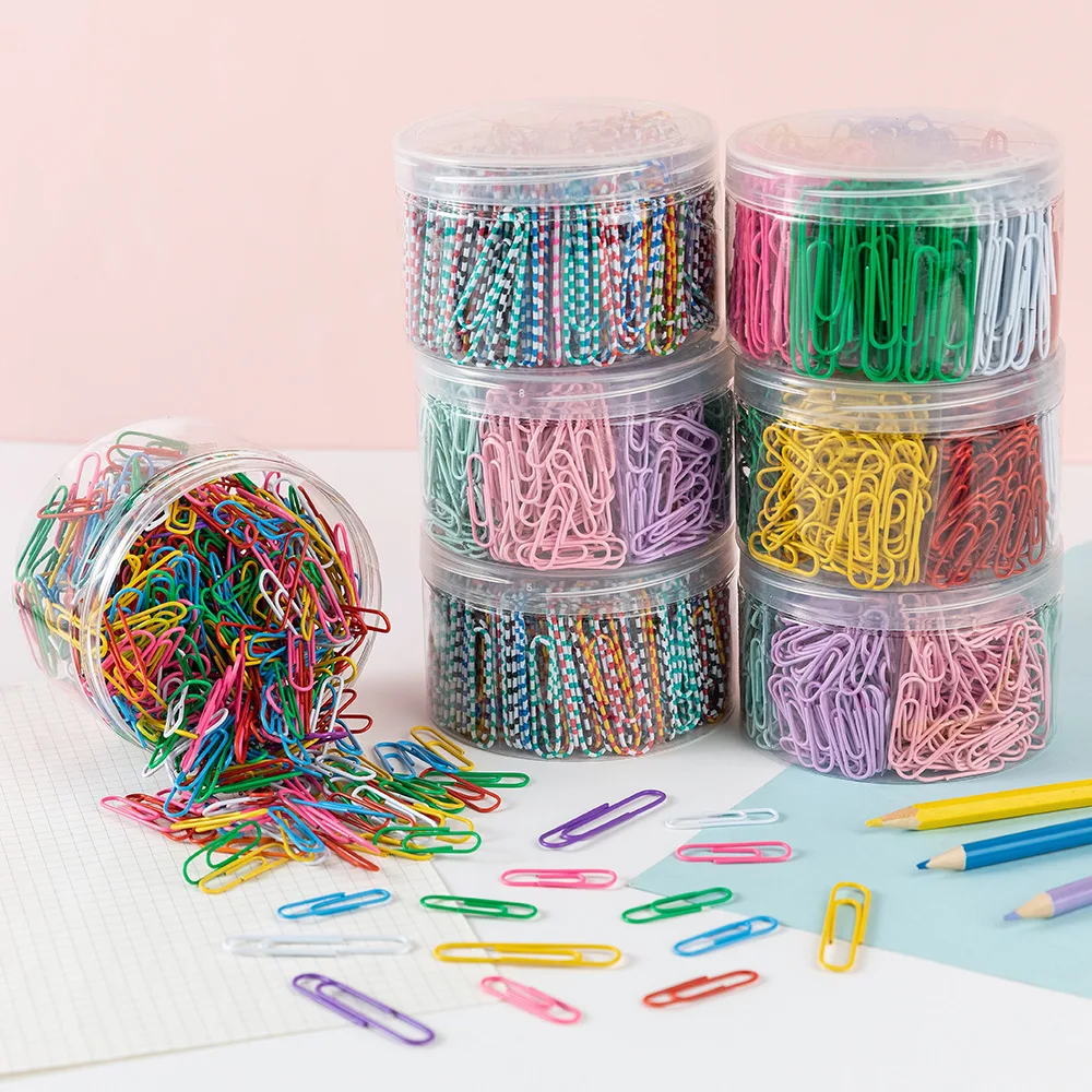 Hot Wholesale Custom Logo Reusable Colorful Paper Clips in Office Stationery Promotional Business Gifts