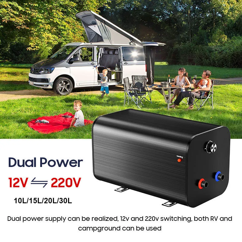 Small 12V 24V DC 10L 15L 20L 30L Electric Storage Water Boiler Marine Caravan RV Water Heater for Outdoor Campaining