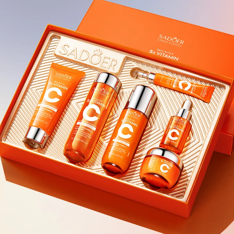 SADOER 5xビタミン スキンケアセット SADOER 5-Fold Vitamin C Whitening Brightening Skin Care Set with