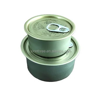 80g 160g Food Grade Tin Containers Empty Metal Tin Cans For Tuna Fish Meat Food Packaging
