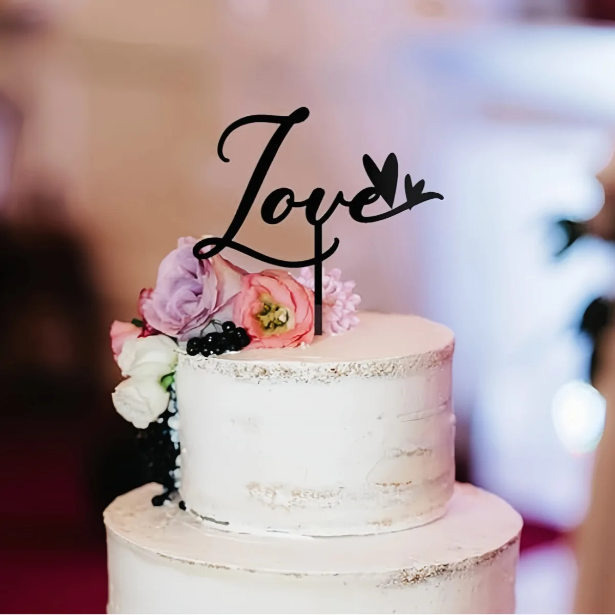 product instagram style acrylic cake topper  creative love heart cake decoration sign for dessert table985-1