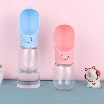 Portable Outdoor Pet Water Bottle Plastic Cat and Dog Drinker