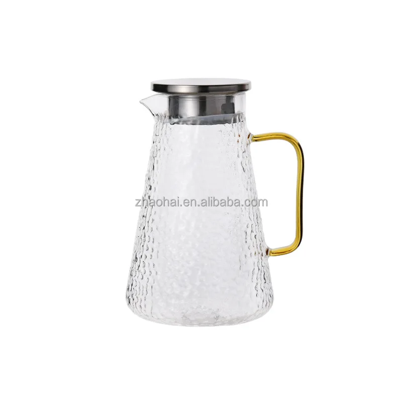 Alibaba.com: Classic 1L Glass Pitcher with Lid, Clear Drink Ware for ...
