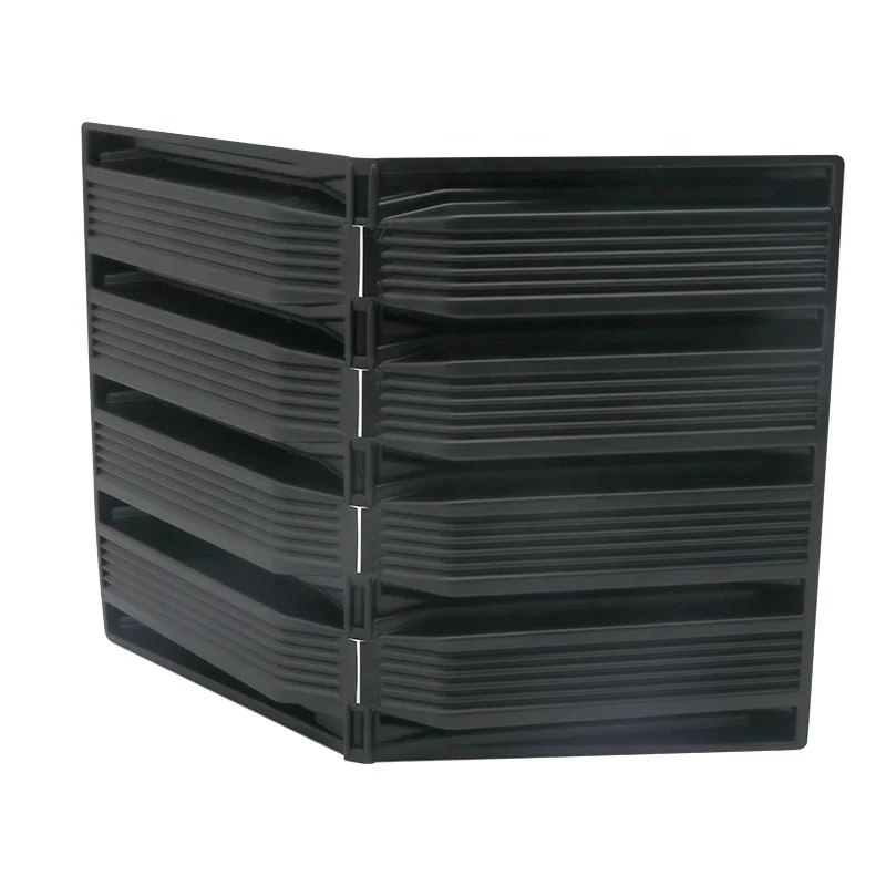 High Quality 4 Cavity Vacuum Forming Blister PS Plastic Seedling Pot Green Tray Custom Nursery Trays Square Seed Planting