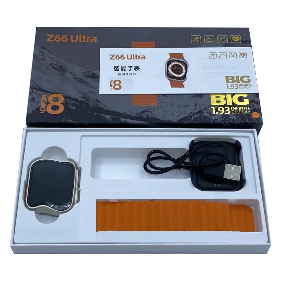 Oem Factory Z66ultra Fitness Bracelet 1.93inch S8 Ultra8 Reloj