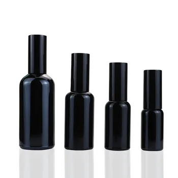 10ml 15ml 20ml 30ml 500ml 100ml Cosmetic  Black Glass Spray Perfume Bottle