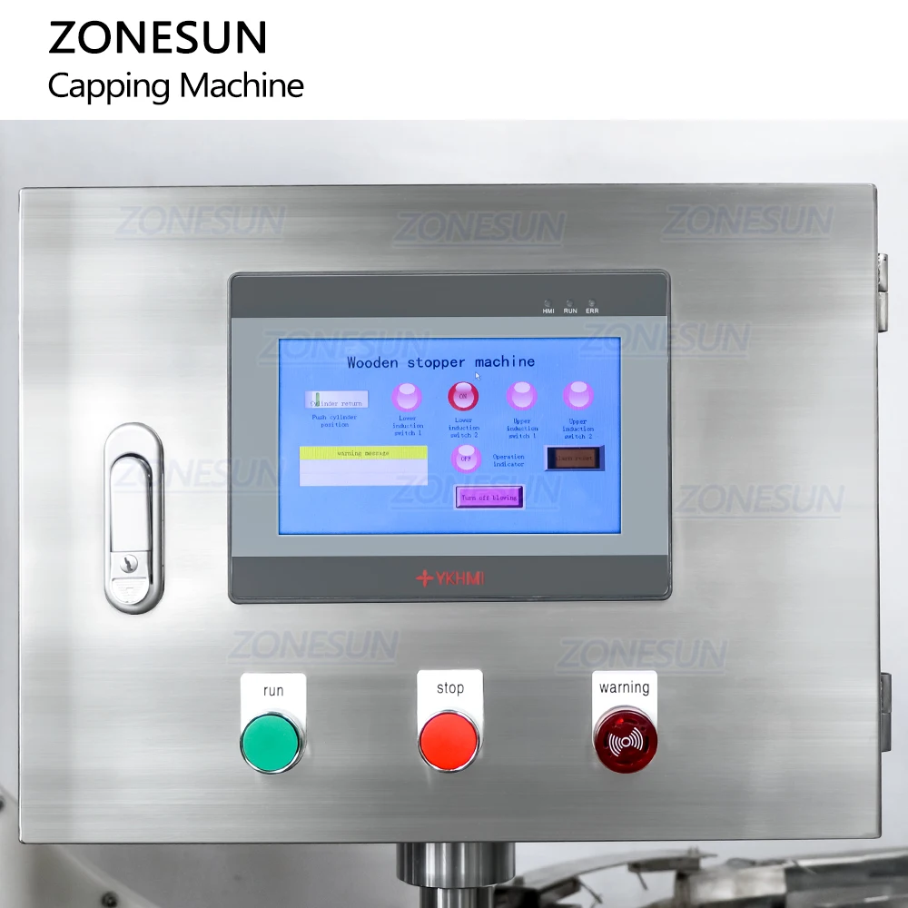 ZONESUN ZS-YG17 Automatic Monoblock Rotary Wine Bottle Corking Wire Cage Cap Muselet Caging Capping Machine