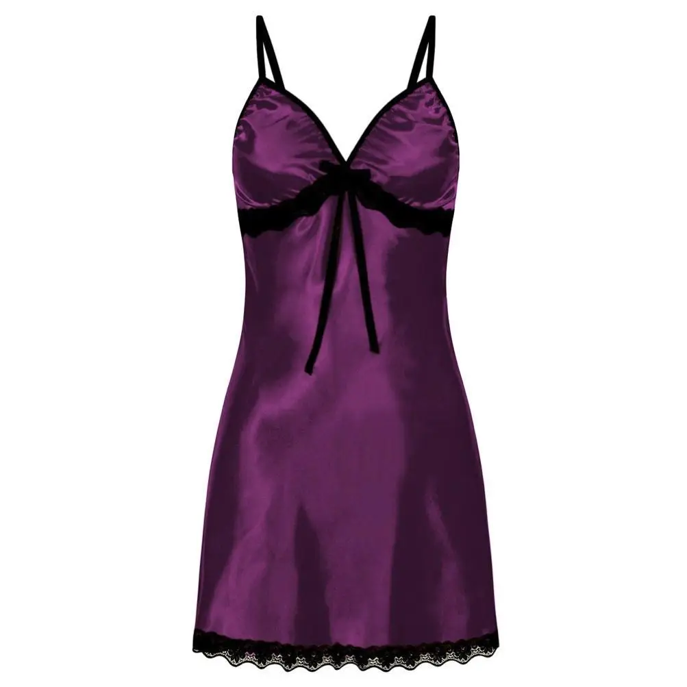 Sexy-Lingerie-Women-Silk-Lace-Robe-Dress-Babydoll--Nightgown-Sleepwear