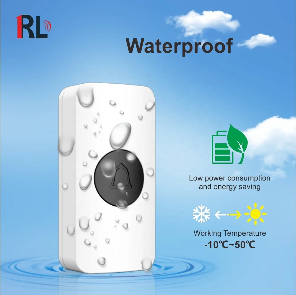 Лидер продаж, водонепроницаемый беспроводной дверной звонок с Wi-Fi для умного дома, беспроводной дверной звонок с кольцом переменного тока