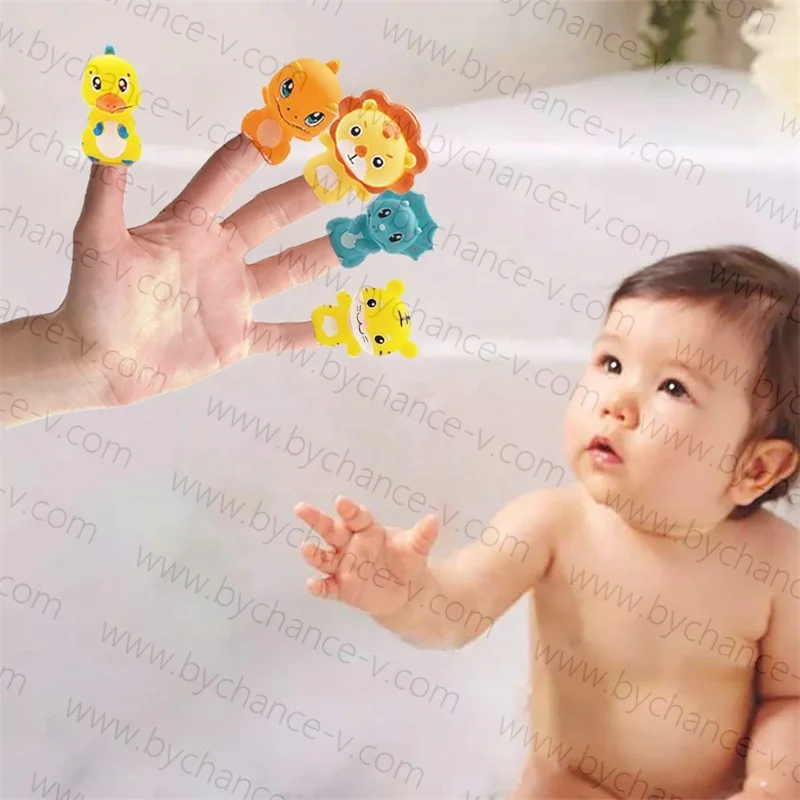 Игрушки для сна малышей пластиковые Мультяшные животные динозавры пальчиковые куклы Лидер продаж семейные игры Интерактивная игрушка родителей и