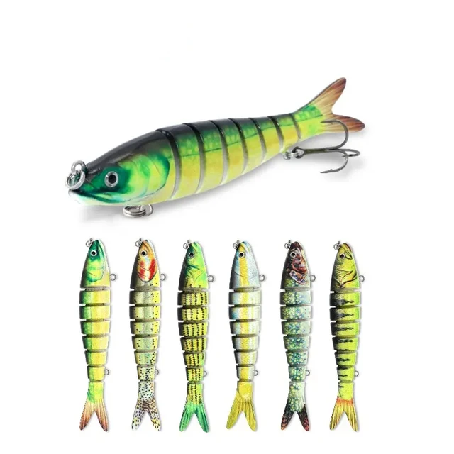 JIEMI OEM New style 140mm 26.5g 8 Segment Swimbait Simulated painting Artificial Lures For Fishing