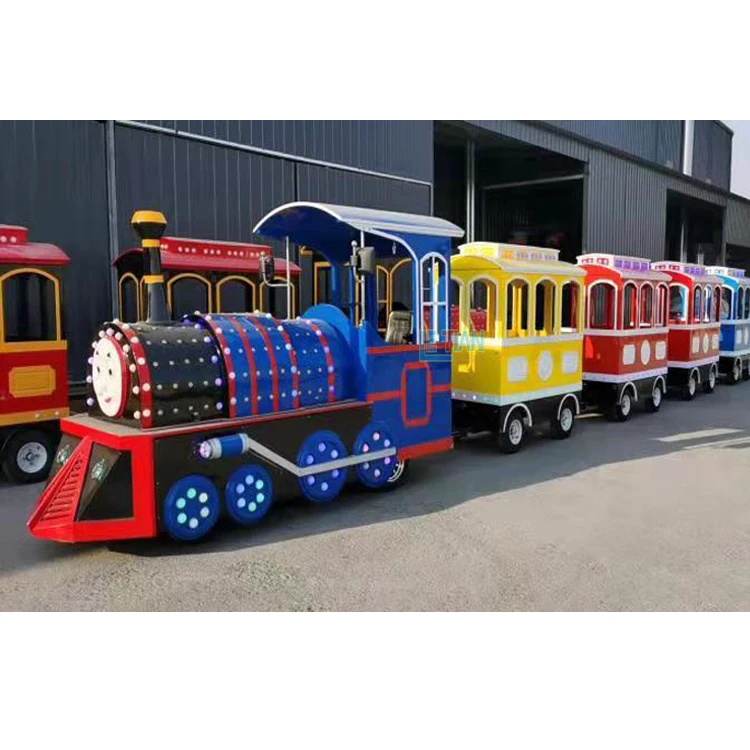 Attrezzature per parco divertimenti trackless trenino express mini