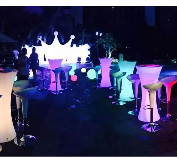 Роскошный барный стол и стулья со светодиодной подсветкой для ночного клуба и кофе, мебель для дома, 2021 г.