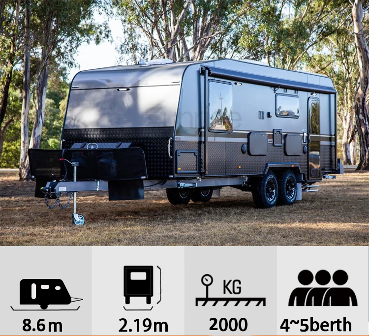 Luxury RV Bus Motorhome Caravan Camper Trailer - 22ft Travel Trailer ...