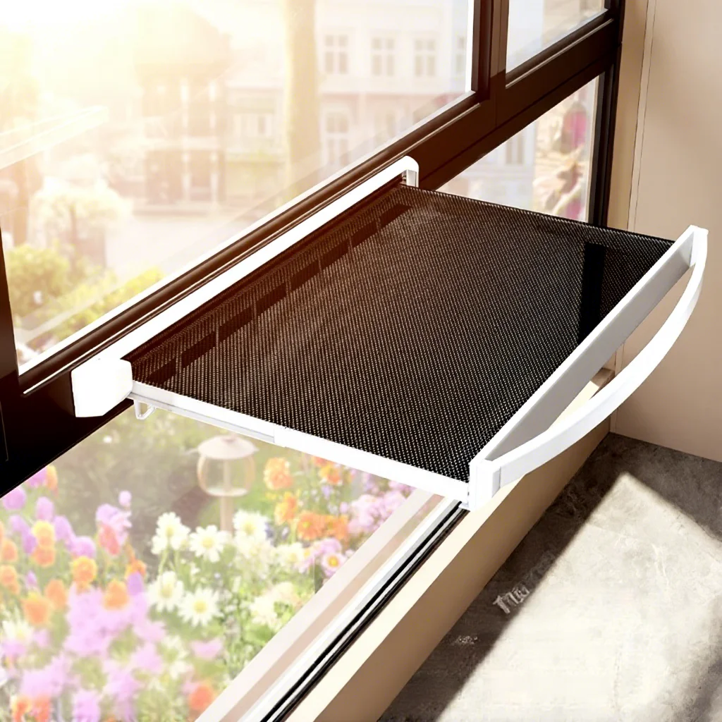 Wholesale Space Saving Hidden Retractable Drying Net No Drilling Foldable Wall Mounted Clothes Drying Mesh Rack Manufacturer