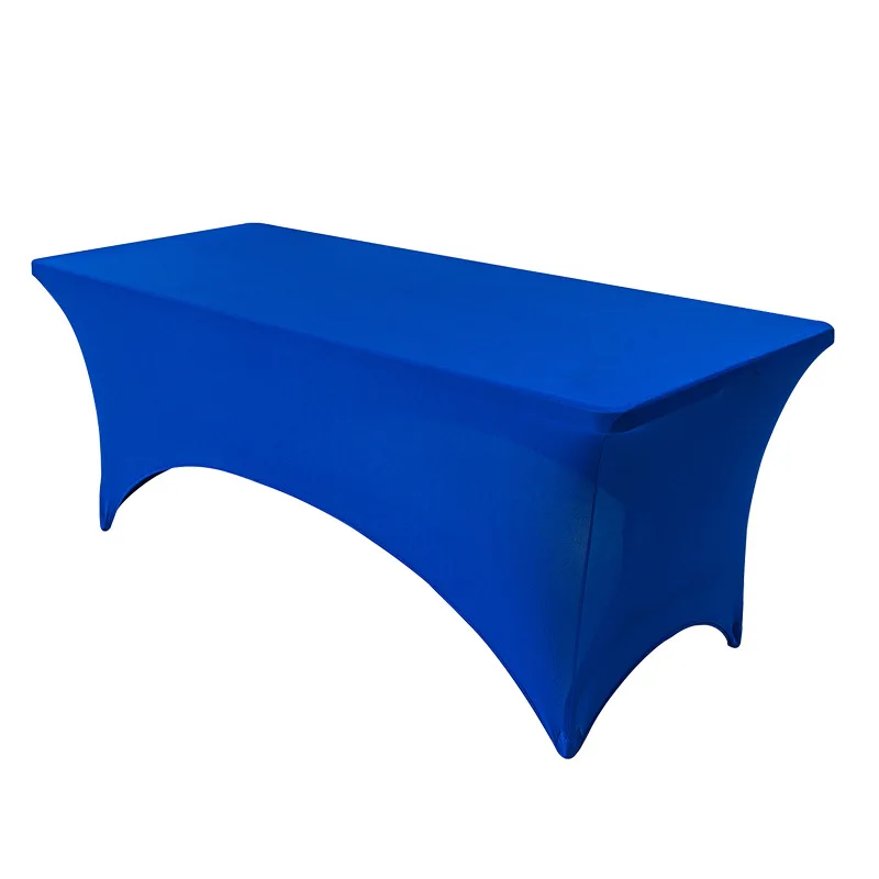 Modern Elastic Banquet Tablecloth 4FT-6FT Long Square for Weddings & Meetings Durable Cocktail Table Cover