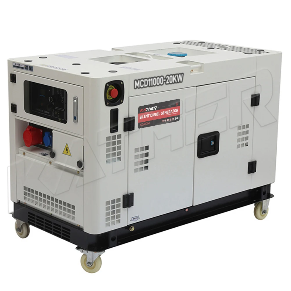 8kVA 10kVA 12kW 15kVA 20kVA 25kVA super leise Dieselgeneratoren Dreiphasen-Dieselgeneratorsatz für zu Hause leise mit ATS