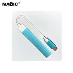Адаптер-конвертер USB Type-C на usb-концентратор, 4 порта с одним портом usb 3,0 и тремя портами 2,0 для аксессуаров для ноутбуков
