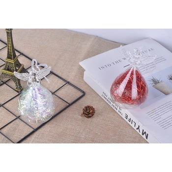 New collection colourful LED colored light strip glass angel christmas holiday gift