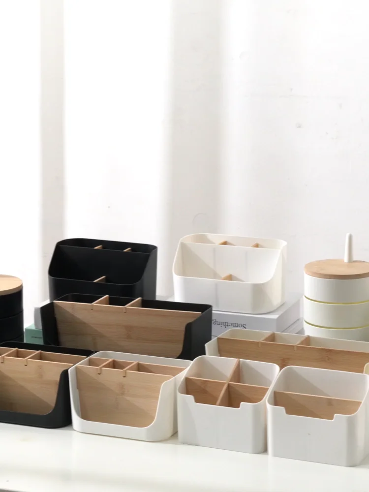 Ecofriendly Plastic Desk Organizer Office Storage Box Drawer Container