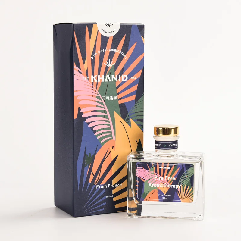 Luxury Design Custom Printing Kraft Cardboard Perfume Candle Bottle Fragrance Packaging Reed Diffuser Paper Box