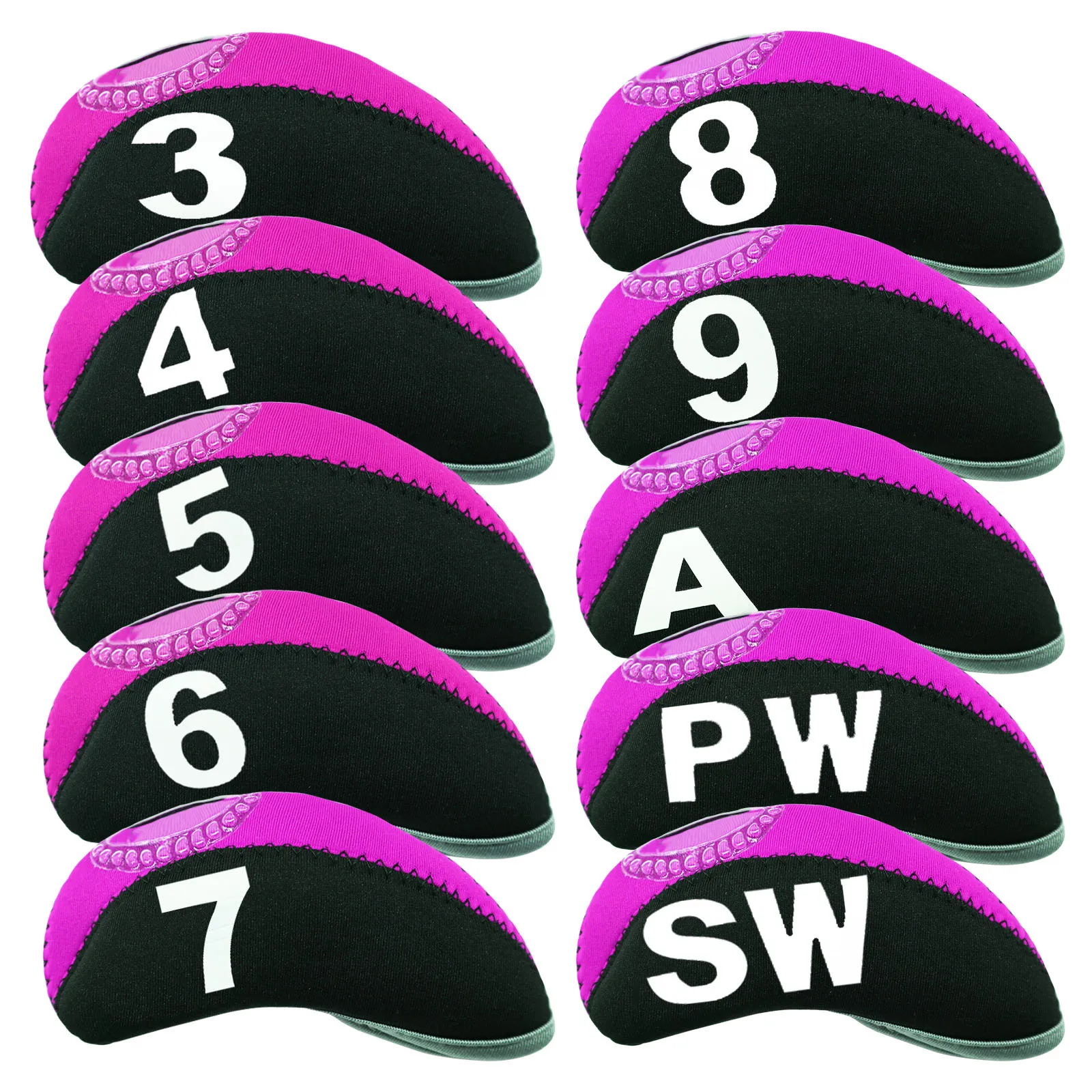 Golf Iron Cover Cue Cover Camouflage Pattern Number Number Thick