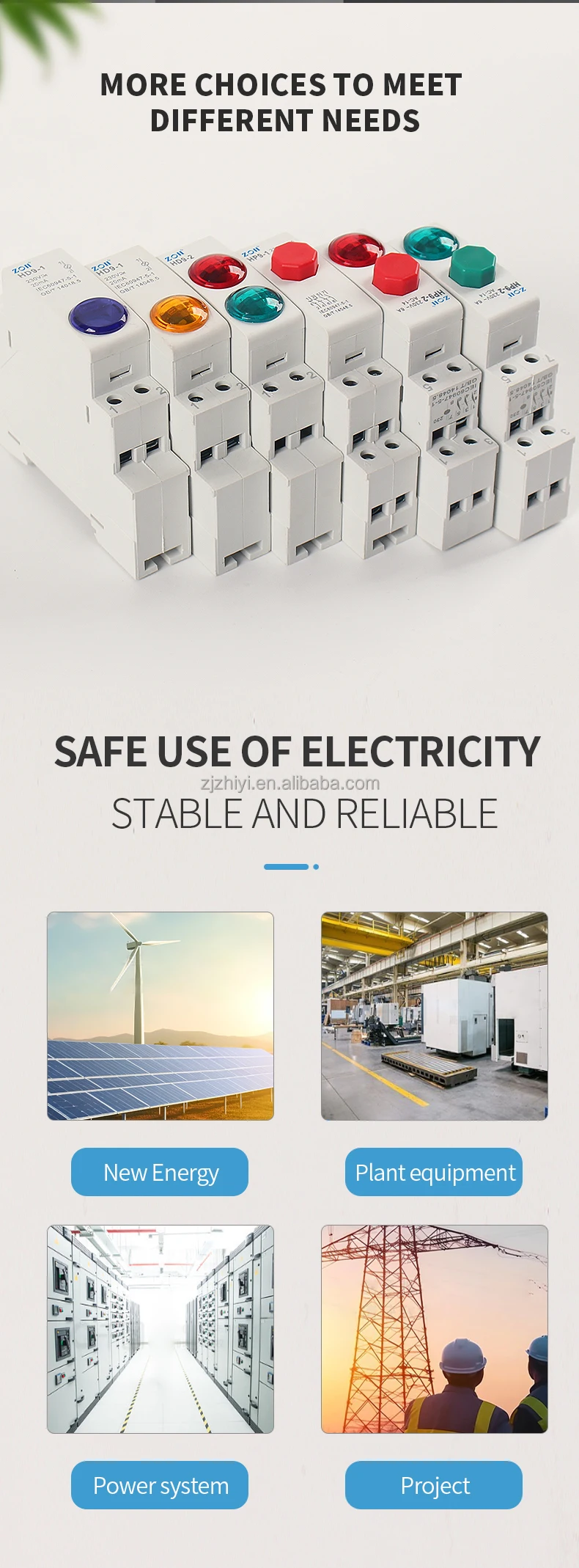 Din Rail Mount Led Signal Lamp Hd9 Series Ac 220v Indicating Indication ...
