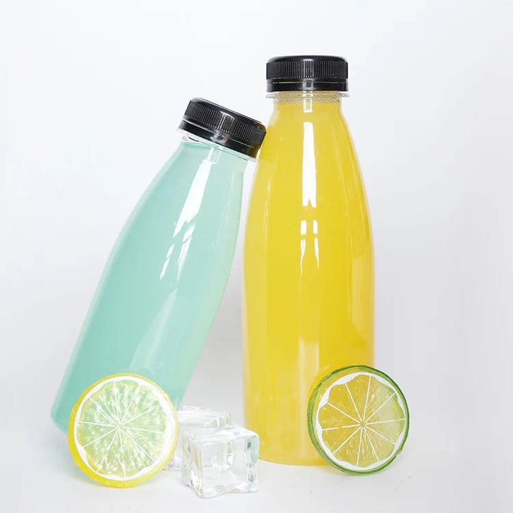 Plastic 150ml PET Packaging Clear Milk Tea Coffee Juice Drink Yogurt Bottle 16oz Empty Plastic Juice Bottles with Caps