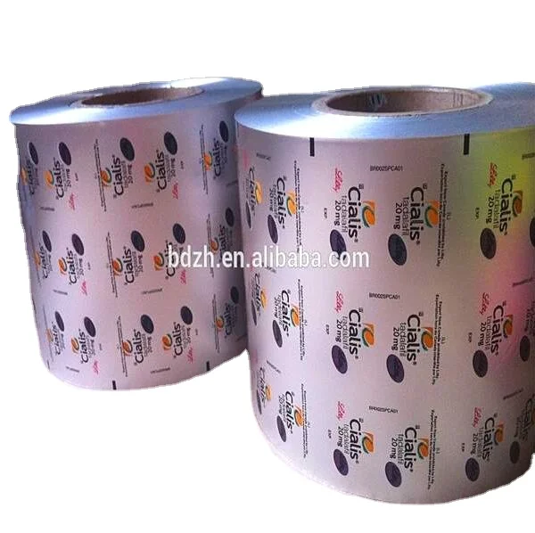 Печать на заказ 20mic OPA/AL/PVC PTP алюминиевая фольга термогерметизирующая для ПВХ блистера