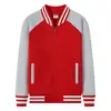 Red and gray fleece-lined