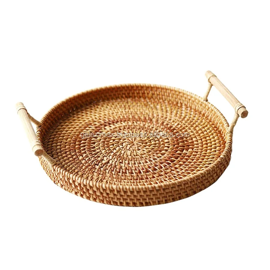 Round Wicker Easter Basket Wicker Laundry Basket Rattan Storage Basket