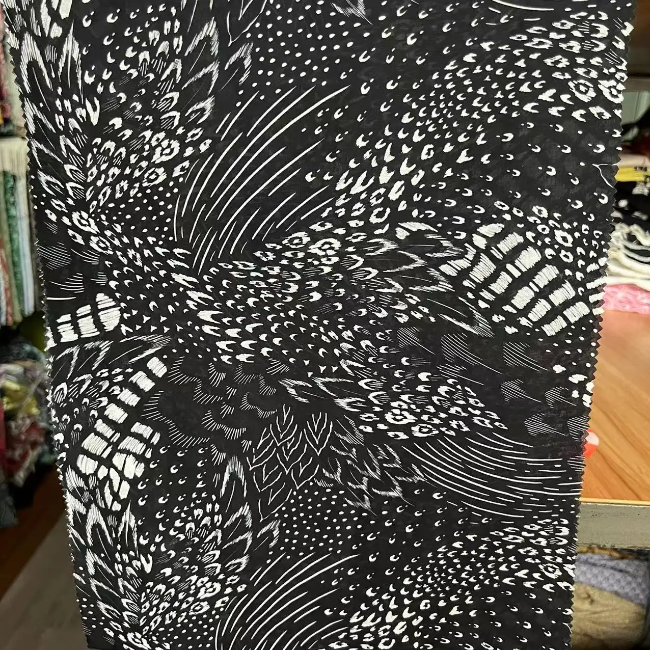 Прямая сделка, поддержка индивидуальной печати полиэфирной/вискозной ткани для платья