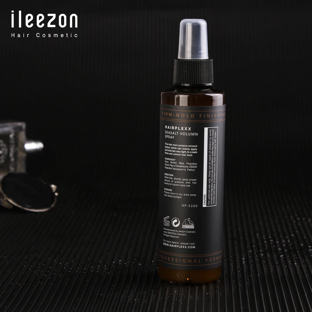 Private Label Texturizing Sea Salt Volume Spray for Men Light Hold 200ml