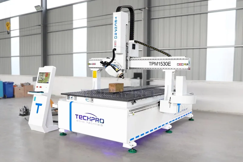 1530 Wood CNC Router Automatic Tool Change 1325 4 Axis Swing Head ATC CNC Router for 3D Model
